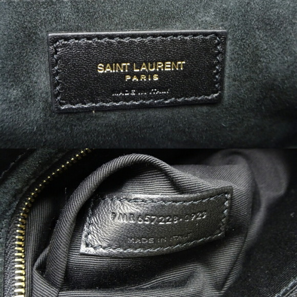 SAINT LAURENT LE5A7 Hobo Shoulder Bag 657228 Black Leather - Picture 7 of 9